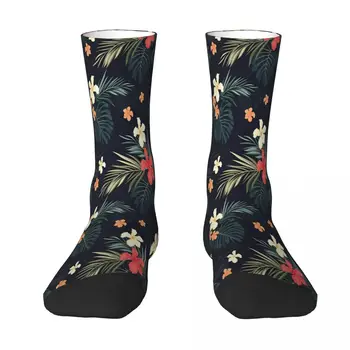 Întuneric Flori Tropicale Ciorap Șosete Bărbați Femei Poliester Ciorapi Personalizate Funny