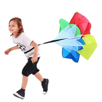 Colorat Fotbal Rezistență Parasuta Puterea De Formare De Fitness Fizice Umbrela De Fotbal De Funcționare Copil Atletic Puterea Umbrela