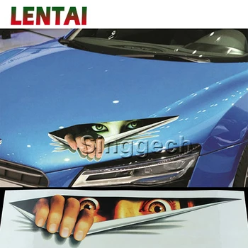 LENTAI 1 BUC autocolante Auto Ochii 3D trage cu ochiul Monstru Styling Pentru BMW, Toyota, Ford, Renault, Opel, Kia, VW, Honda, Mercedes, Mazda, Peugeot